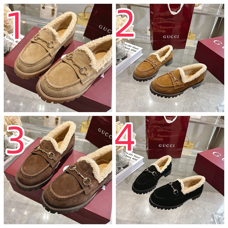 נעלי לואוז לוגו פרווה GUCCI