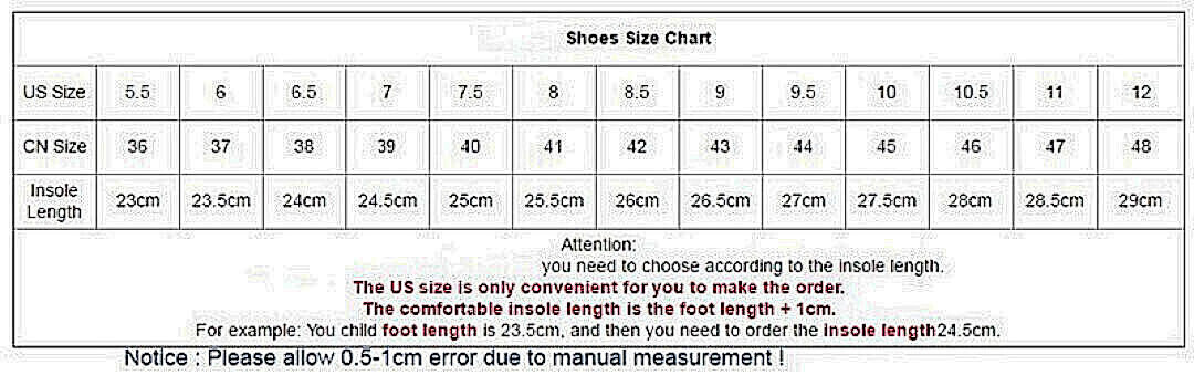 Size chart for Shoes New Balance 1906L