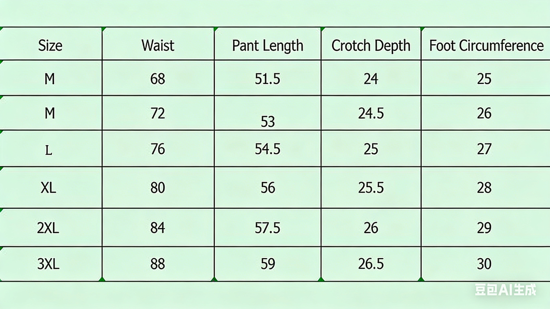 Size chart for VERSACE Swimwear