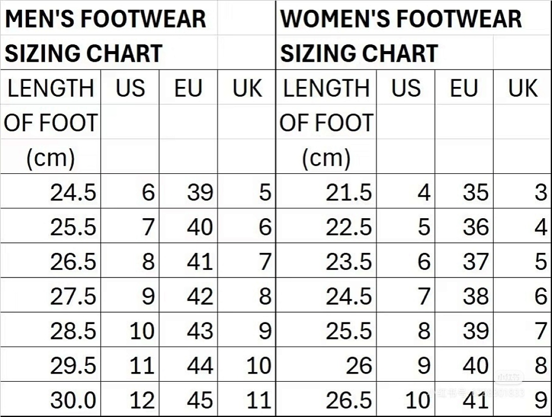 Size chart for Shoes Golden Goose Super-Star